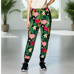 NWT Puma Black Floral Sweatpants